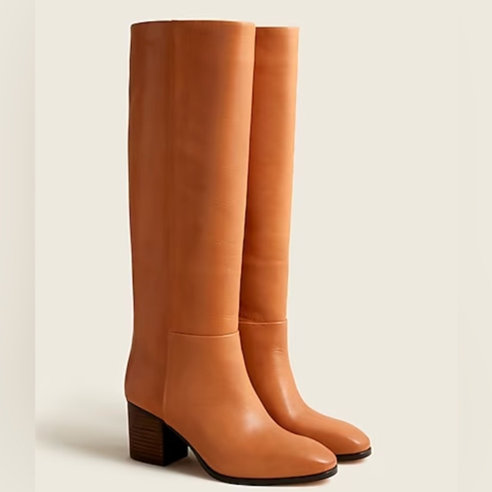 NEW J. Crew Sadie knee high boots in “Toasted Wheat” (size 9)